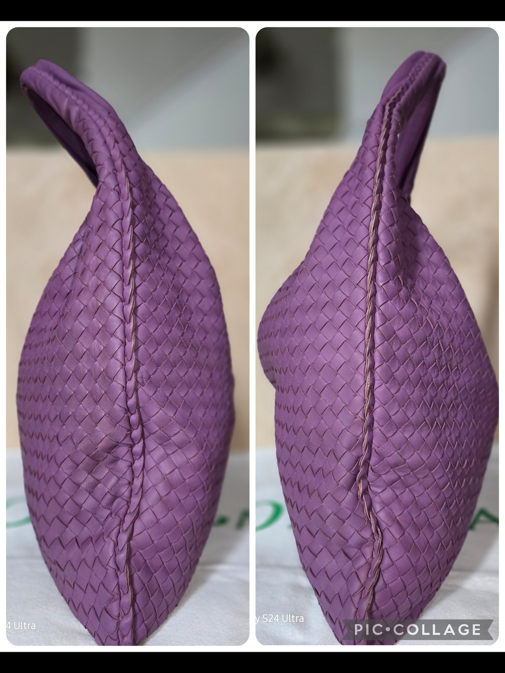 Bottega Veneta Large Purple Intrecciato Hobo Bag - Picture 4 of 16